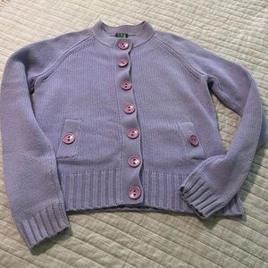 🔥🔥ABS 100% cashmere lavender color cardigan